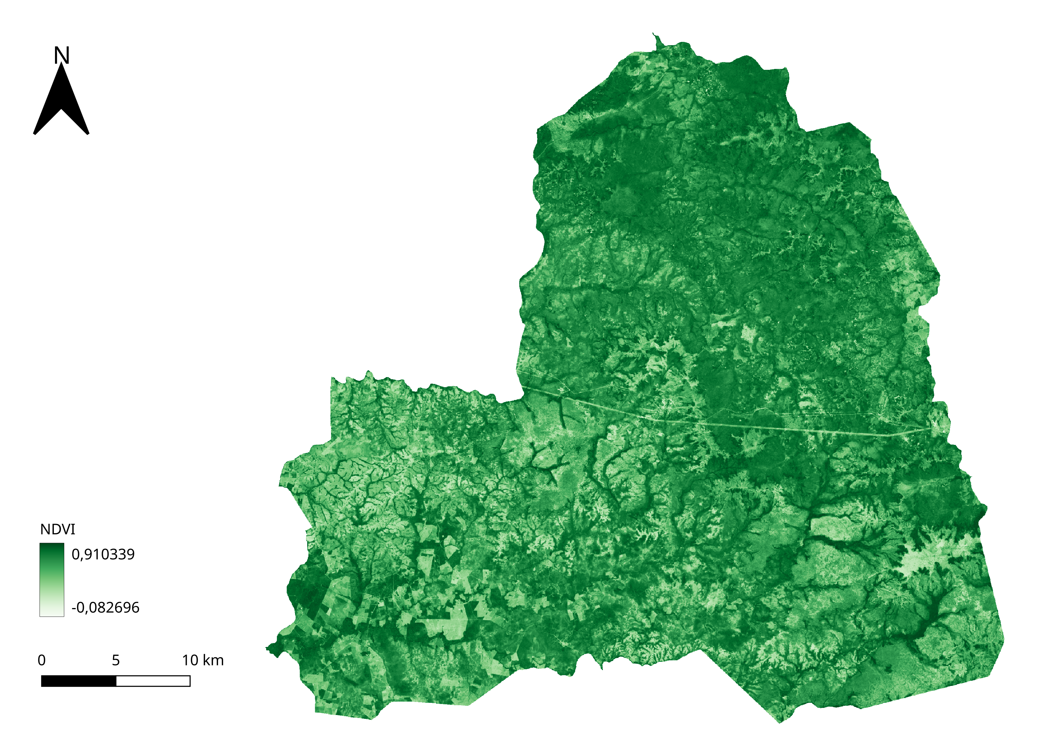 Imagem 4. NDVI de 21/07/2022 da TI Krĩkati